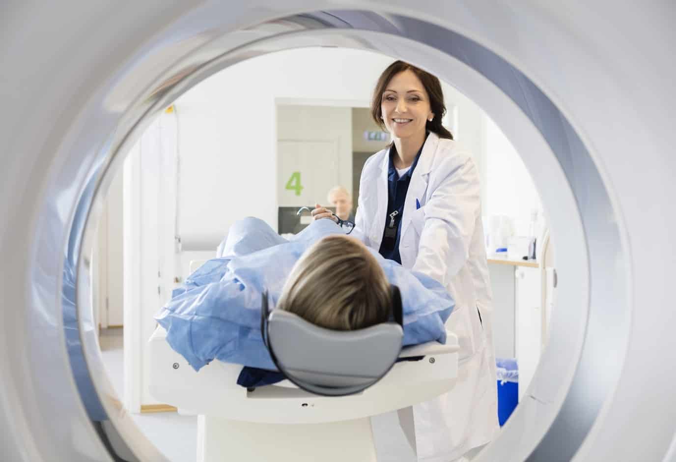 Radiologist Cat Scan With Patient