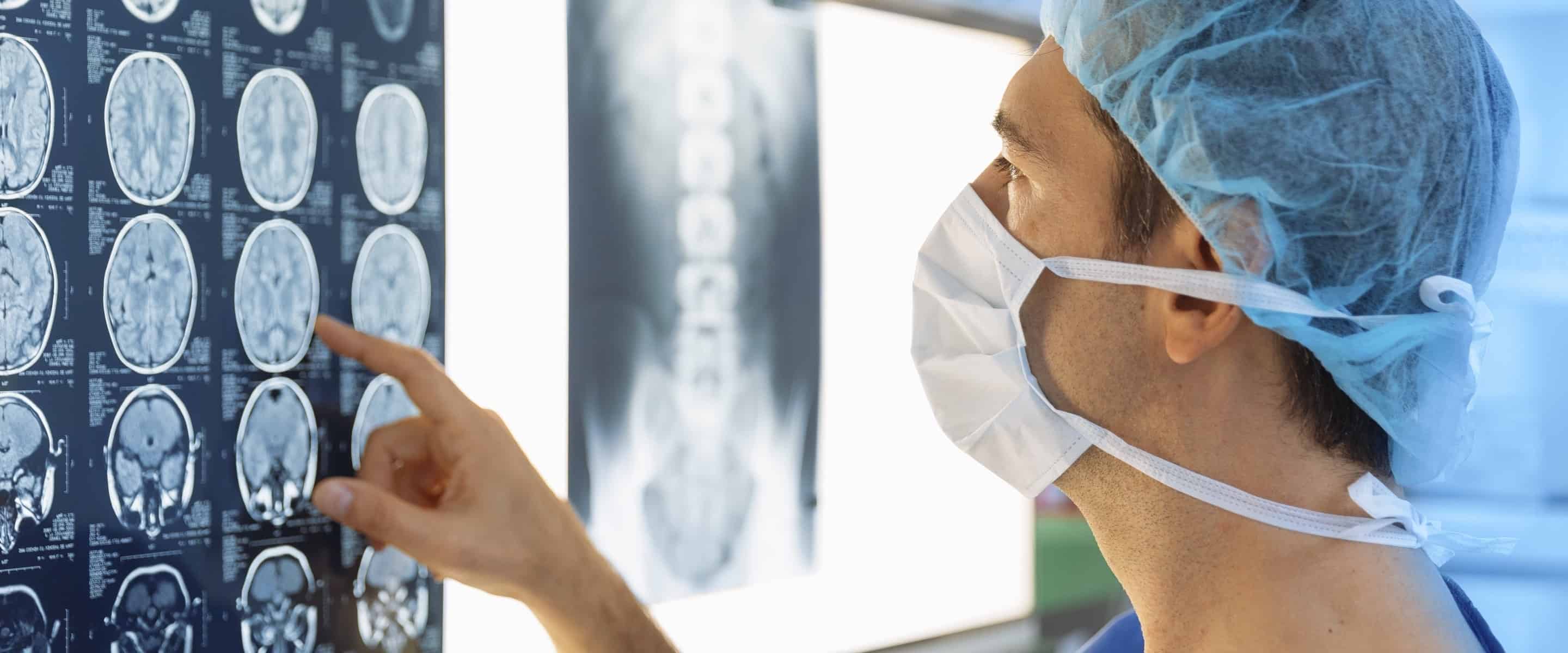 Doctor Reading CT Scan